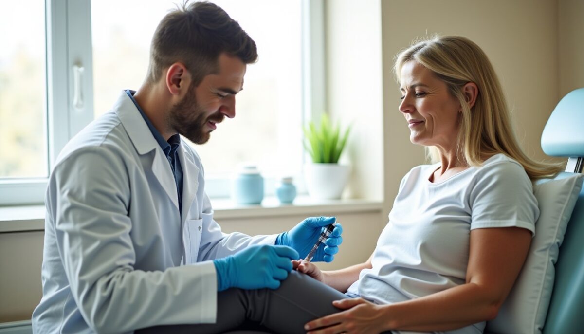 Injection d&rsquo;acide hyaluronique au genou : guide complet et bienfaits expliqués